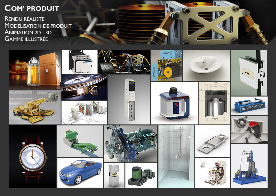 Image de sunthèse de processus industriel dans le domaine de l'animation et l'imagerie 3D réaliste