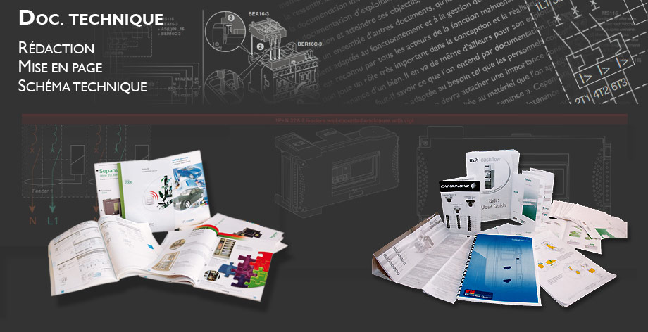 rédaction mise en page de docuementation technique mécanique industriel - guide de montage et maintenance